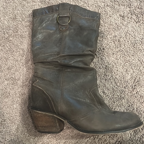 Vintage Steve Madden Gamble Leather Cowgirl Boots size 10 - Picture 5 of 5